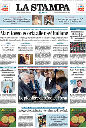 Prima pagina La Stampa di oggi - Quotidiano nazionale