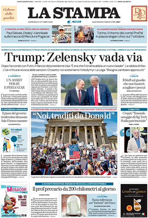 Prima pagina La Stampa di oggi - Quotidiano nazionale