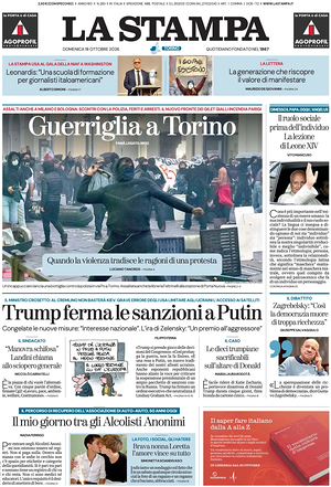 Prima pagina La Stampa di oggi - Quotidiano nazionale