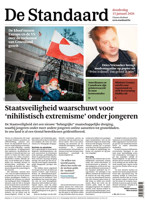 Prima pagina De Standaard di oggi - Quotidiano estero