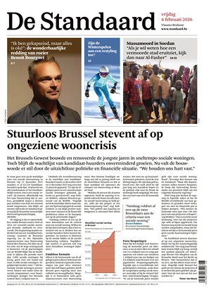 Prima pagina De Standaard di oggi - Quotidiano estero
