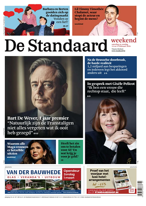 Prima pagina De Standaard di oggi - Quotidiano estero