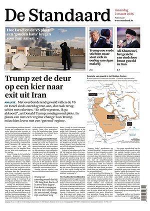 Prima pagina De Standaard di oggi - Quotidiano estero