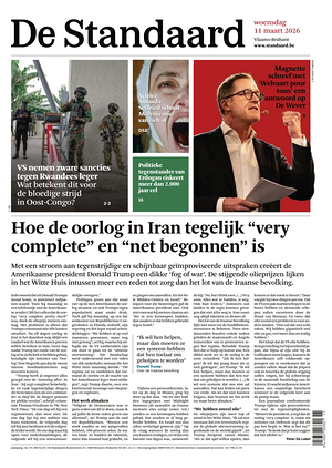 Prima pagina De Standaard di oggi - Quotidiano estero