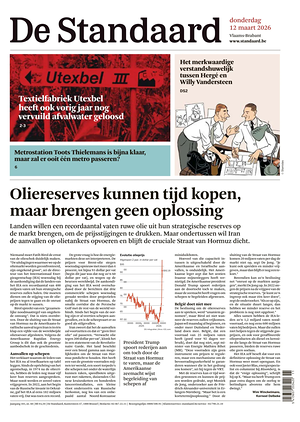 Prima pagina De Standaard di oggi - Quotidiano estero
