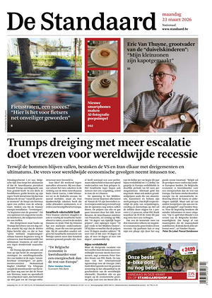 Prima pagina De Standaard di oggi - Quotidiano estero