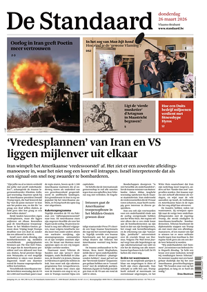 Prima pagina De Standaard di oggi - Quotidiano estero