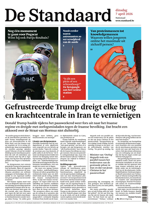 Prima pagina De Standaard di oggi - Quotidiano estero