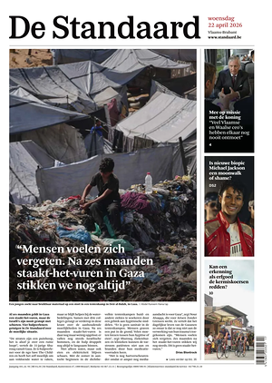 Prima pagina De Standaard di oggi - Quotidiano estero