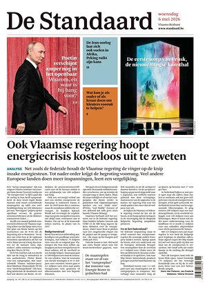 Prima pagina De Standaard di oggi - Quotidiano estero