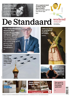 Prima pagina De Standaard di oggi - Quotidiano estero