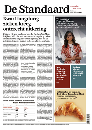 Prima pagina De Standaard di oggi - Quotidiano estero