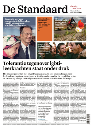 Prima pagina De Standaard di oggi - Quotidiano estero