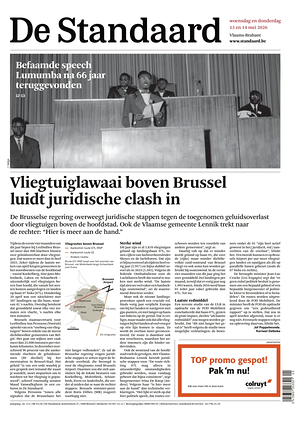 Prima pagina De Standaard di oggi - Quotidiano estero