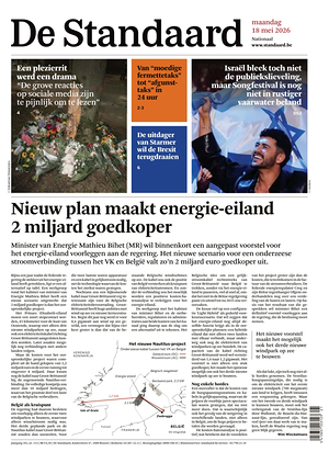 Prima pagina De Standaard di oggi - Quotidiano estero