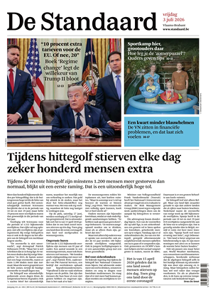 Prima pagina De Standaard di oggi - Quotidiano estero