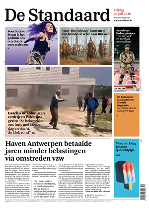 Prima pagina De Standaard di oggi - Quotidiano estero