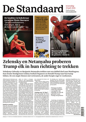 Prima pagina De Standaard di oggi - Quotidiano estero