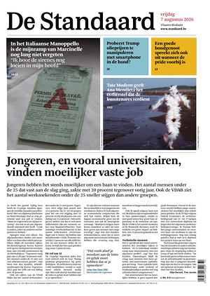 Prima pagina De Standaard di oggi - Quotidiano estero