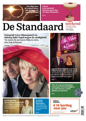 Prima pagina De Standaard di oggi - Quotidiano estero