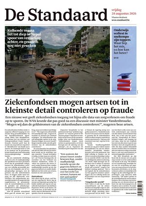 Prima pagina De Standaard di oggi - Quotidiano estero