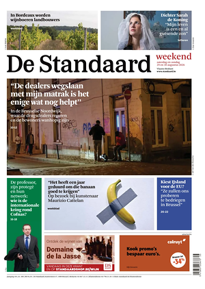 Prima pagina De Standaard di oggi - Quotidiano estero