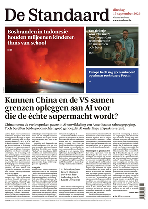 Prima pagina De Standaard di oggi - Quotidiano estero