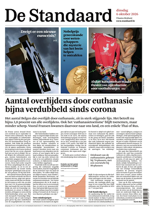 Prima pagina De Standaard di oggi - Quotidiano estero