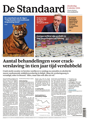 Prima pagina De Standaard di oggi - Quotidiano estero