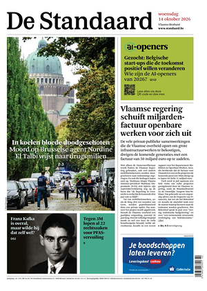 Prima pagina De Standaard di oggi - Quotidiano estero