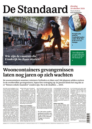 Prima pagina De Standaard di oggi - Quotidiano estero