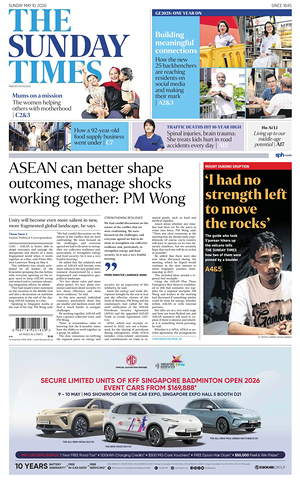 Prima pagina The Straits Times di oggi - Quotidiano estero