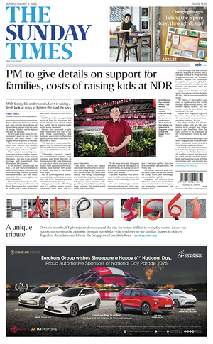 Prima pagina The Straits Times di oggi - Quotidiano estero
