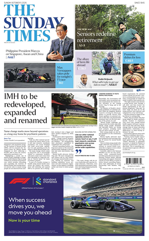Prima pagina The Straits Times di oggi - Quotidiano estero