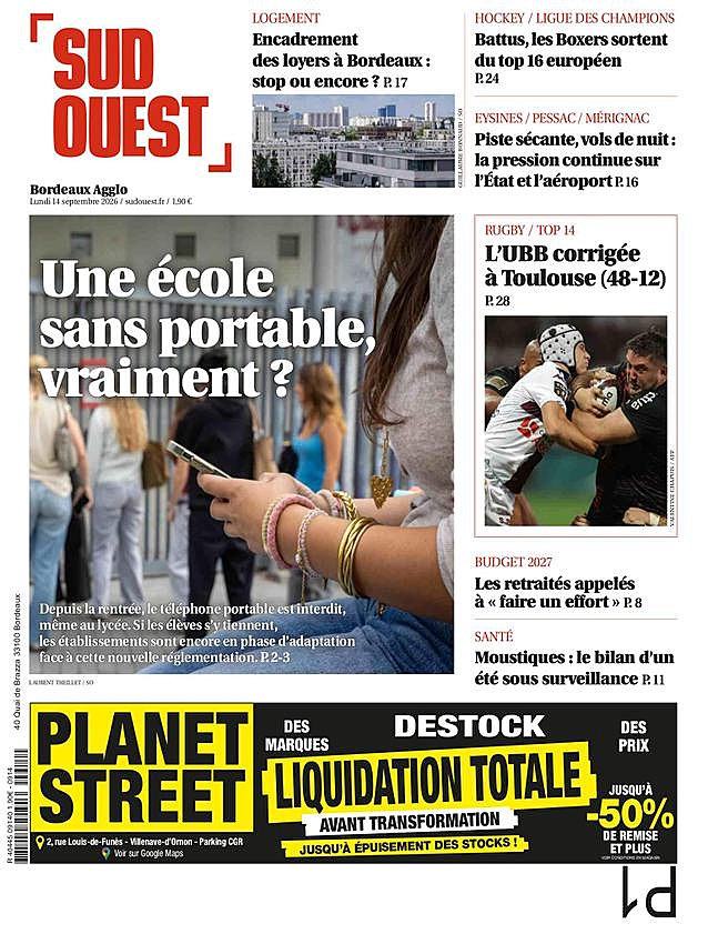 Une de None du jour - Presse 15 septembre 2026