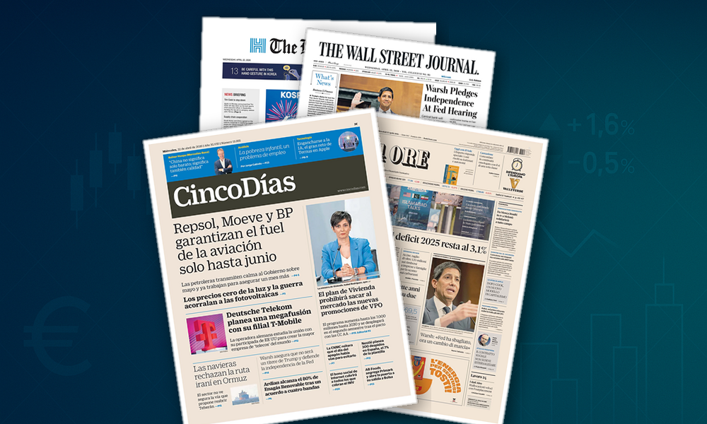 Collage delle prime pagine analizzate: Deficit, lavoro e M&A nellagenda di oggi