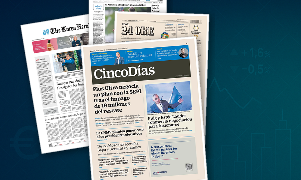 Collage delle prime pagine analizzate: Pil in frenata, industria riposiziona investimenti
