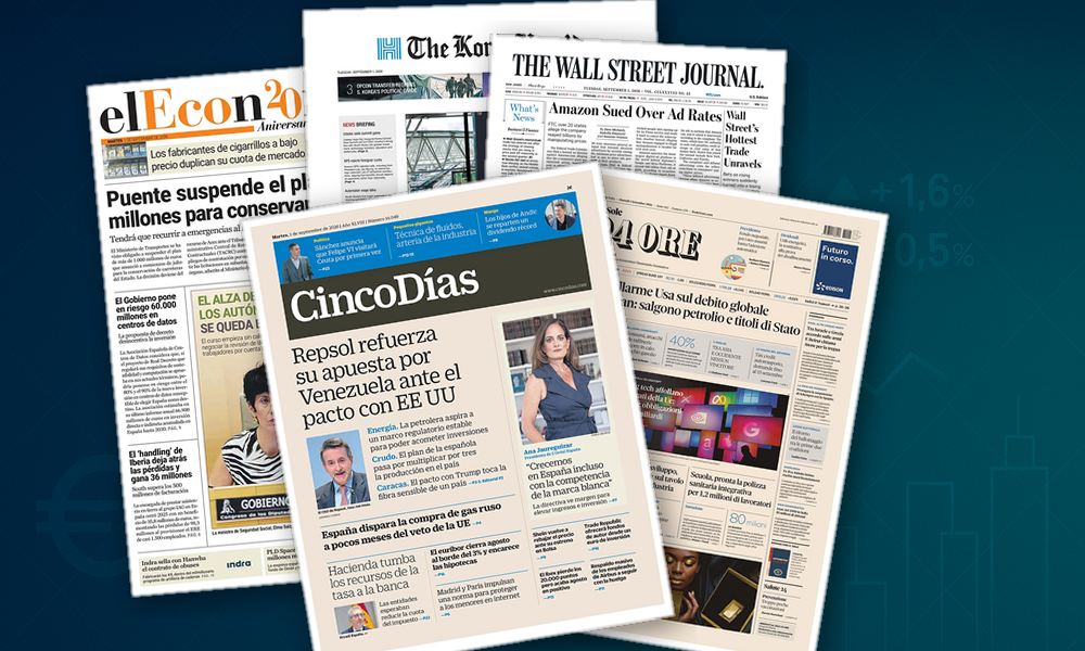 Collage delle prime pagine analizzate: Copertura economica limitata oggi