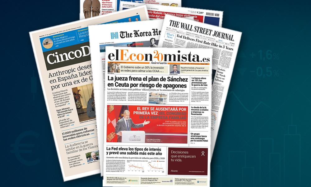Collage delle prime pagine analizzate: Bollo auto, Fed e petrolio in vetrina