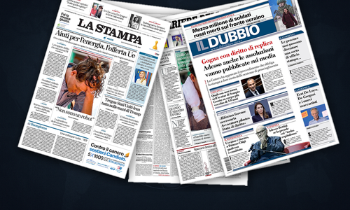 Thumbnail per Hormuz e Kiev guidano le prime pagine
