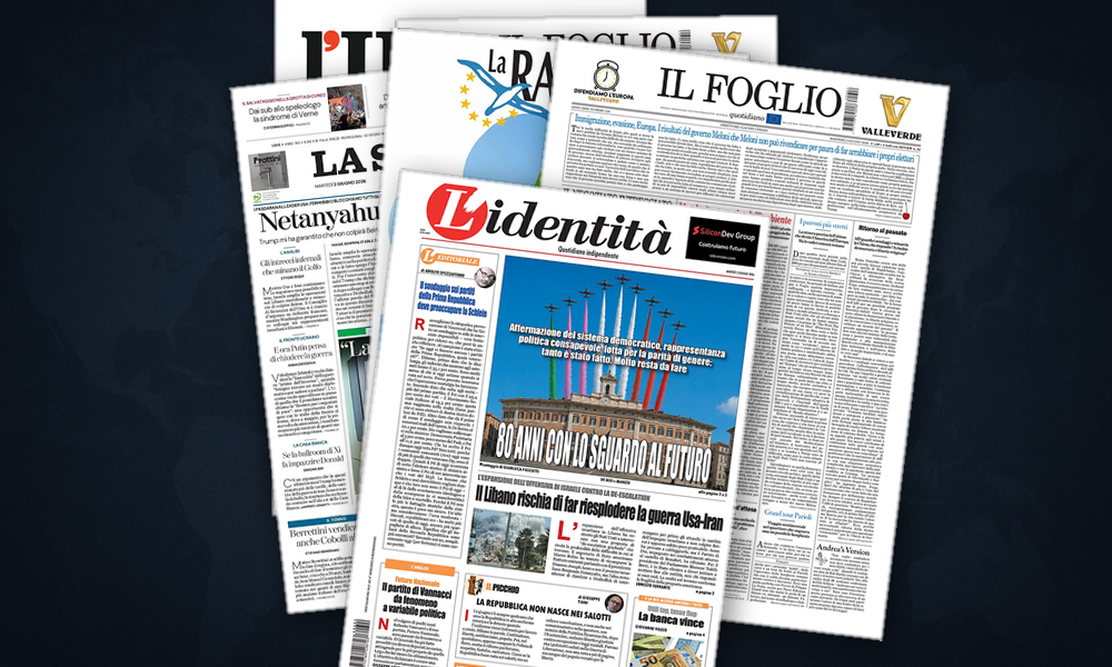 Collage delle prime pagine analizzate: Libano, tregua sospesa tra bombe e negoziati
