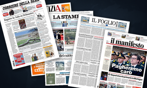 Thumbnail per Kyiv, Lipsia e Hormuz dominano le prime pagine