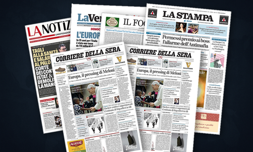 Thumbnail per Ucraina, Golfo e Ue dominano le prime pagine