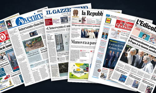 Thumbnail per Ucraina e Medio Oriente dominano le prime pagine