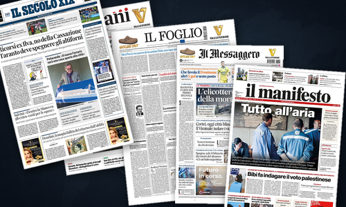 Thumbnail per Bosnia, Israele e Ucraina dominano le prime pagine