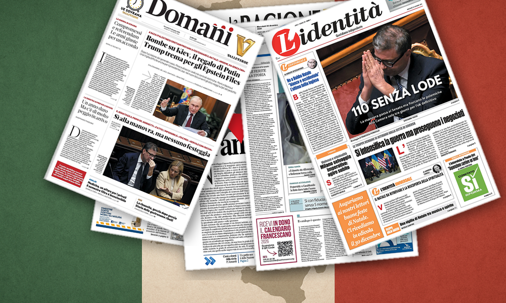 Thumbnail per Bilancio, guerra e simboli: l’Italia divisa