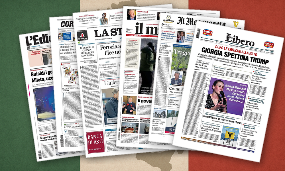 Collage delle prime pagine analizzate: Sdegno, rispetto e ordine nelle prime pagine