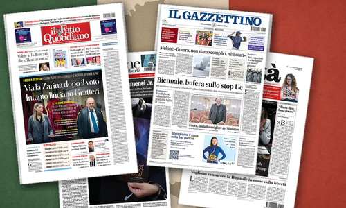 Thumbnail per Guerra, energia e giustizia dividono le prime pagine