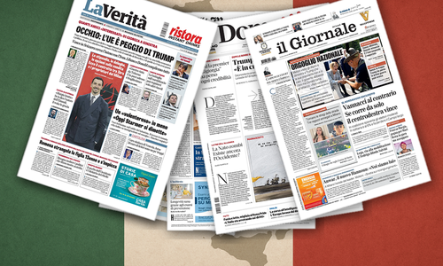 Thumbnail per Hormuz, Meloni e Strega: giornali a confronto