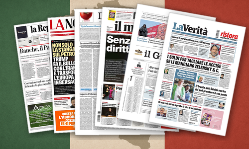Thumbnail per Iran, Ucraina, Rai: le prime pagine si dividono